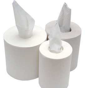 Centre pull hand towel rolls